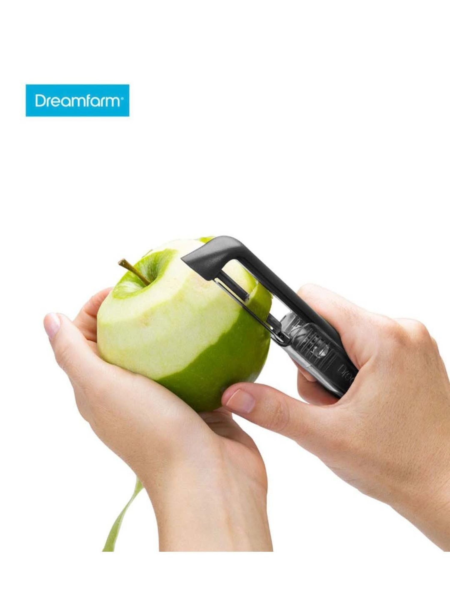 Dreamfarm Black Medium Self Sharpening Vegetable Peeler