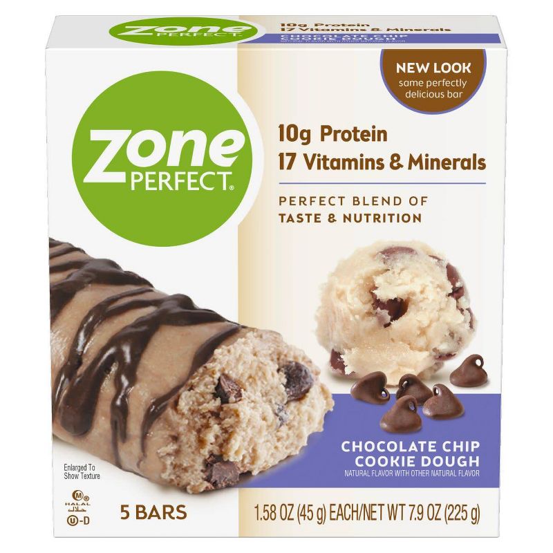 ZonePerfect Protein Bar Chocolate Chip Cookie Dough - 5 ct/7.9oz