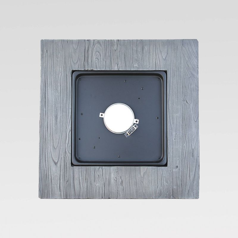 30" Outdoor Patio Gas Fire Pit with Wood Look Resin Mantel Gray - Endless Summer