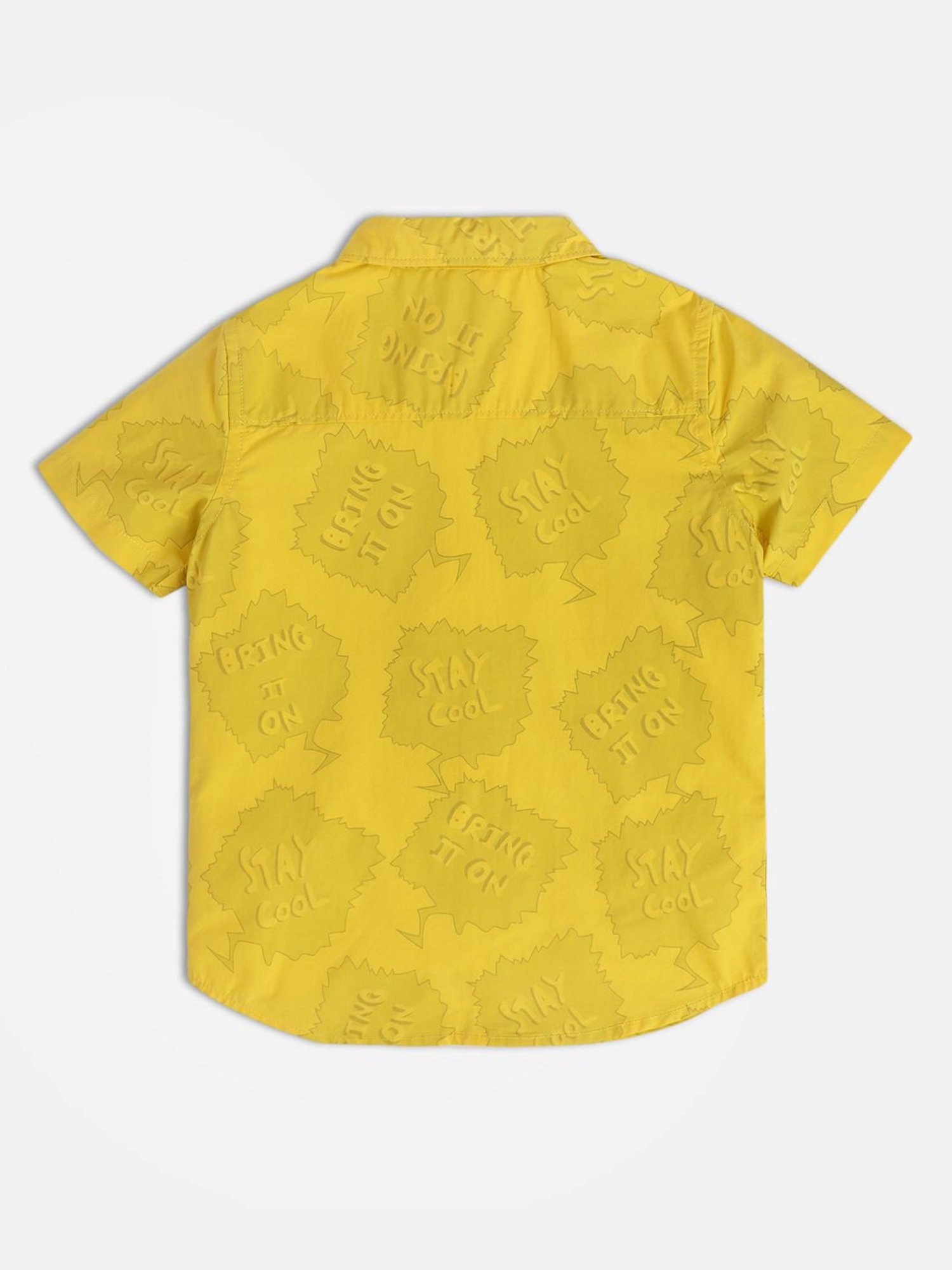 MINIKLUB Kids Yellow Printed Shirt