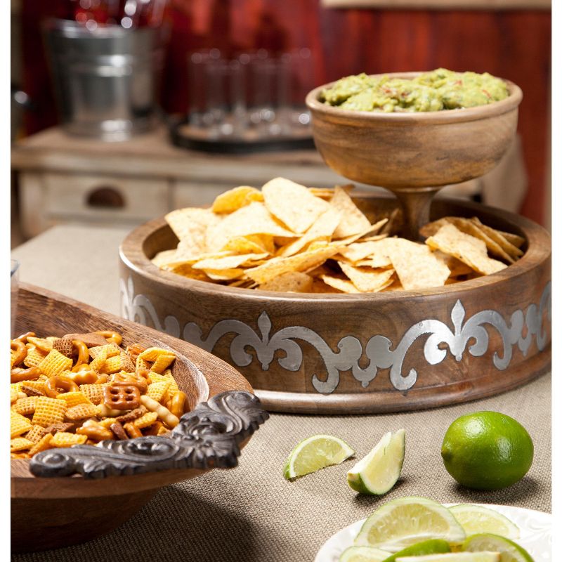 GG Collection Heritage Collection Antiquity Oval Display Wood Bowl