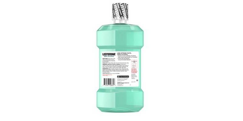 Listerine Zero Cool Mint Alcohol-Free Mouthwash - 50.72 fl oz