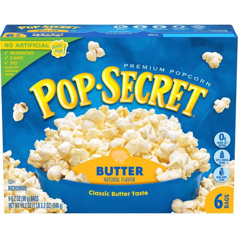 Pop Secret Butter Microwave Popcorn - 6ct