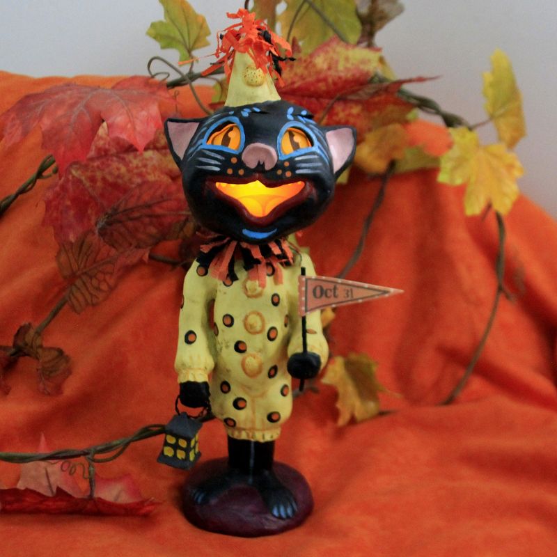 Jorge De Rojas 11.0" Trick Or Treat Tabby Halloween Glow  -  Decorative Figurines