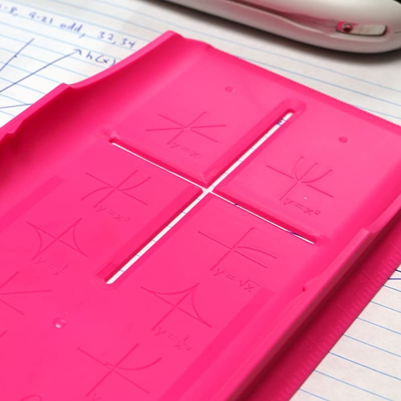 Strong Pink Hard Slide Cover (See Description for Details) for TI 84 Plus, TI 84 Plus C Silver Edition, TI 89 Titanium (not for TI 84 Plus CE)