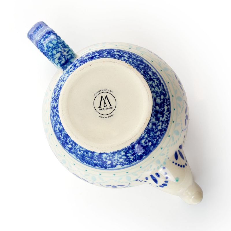 Meritage Navis 9.5 Inch Ceramic Teapot with Lid