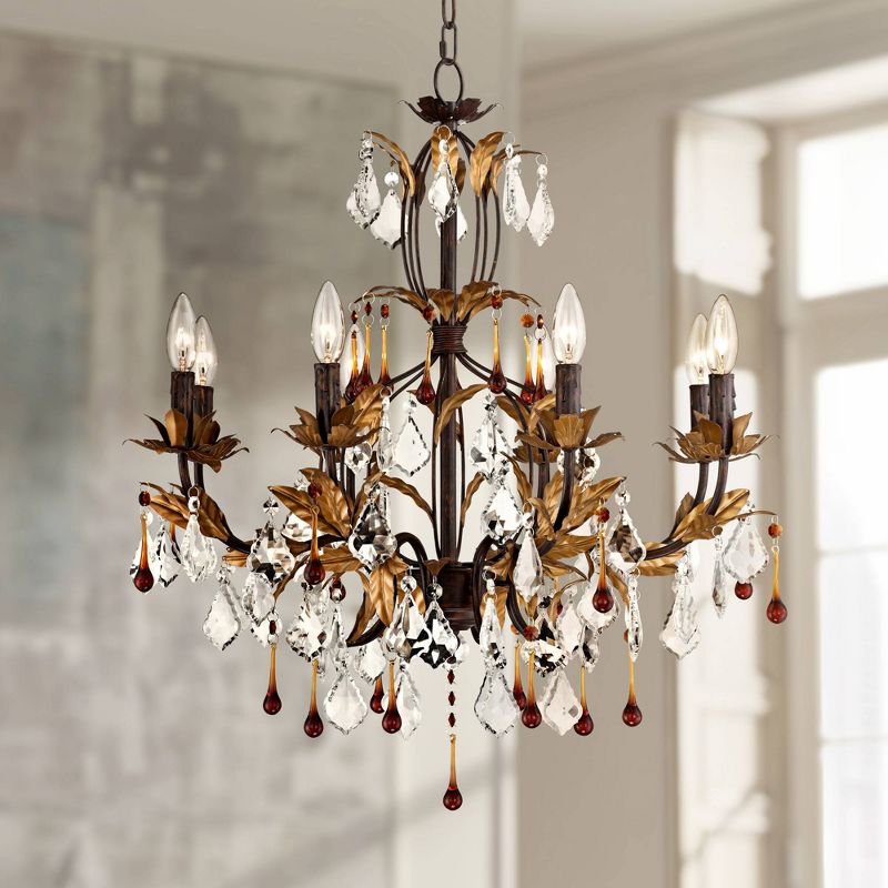 Kathy Ireland Venezia Gold 8-Light 26" Wide Chandelier