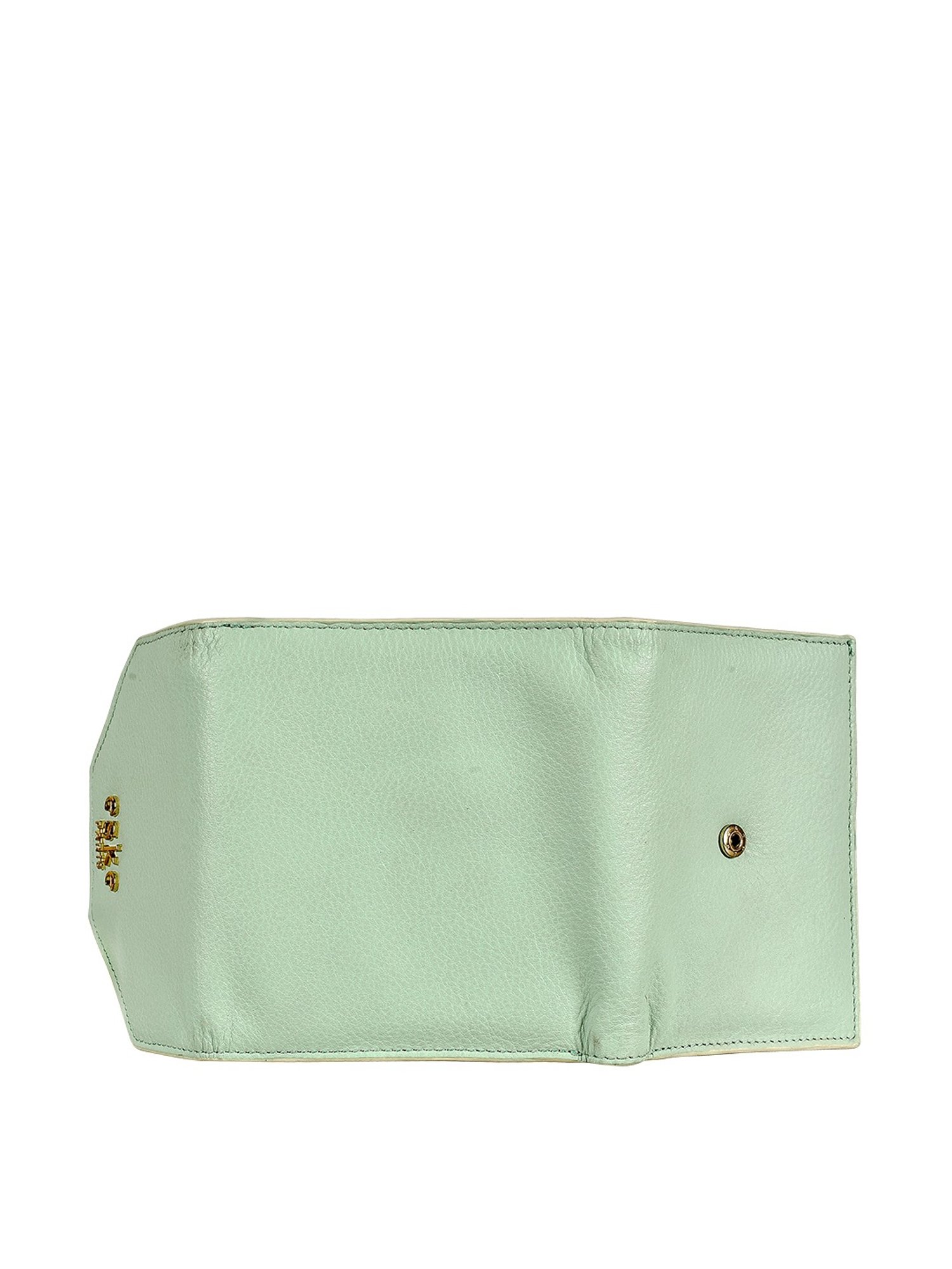 Eske Alaina  Blue Solid Tri-Fold Wallet for Women