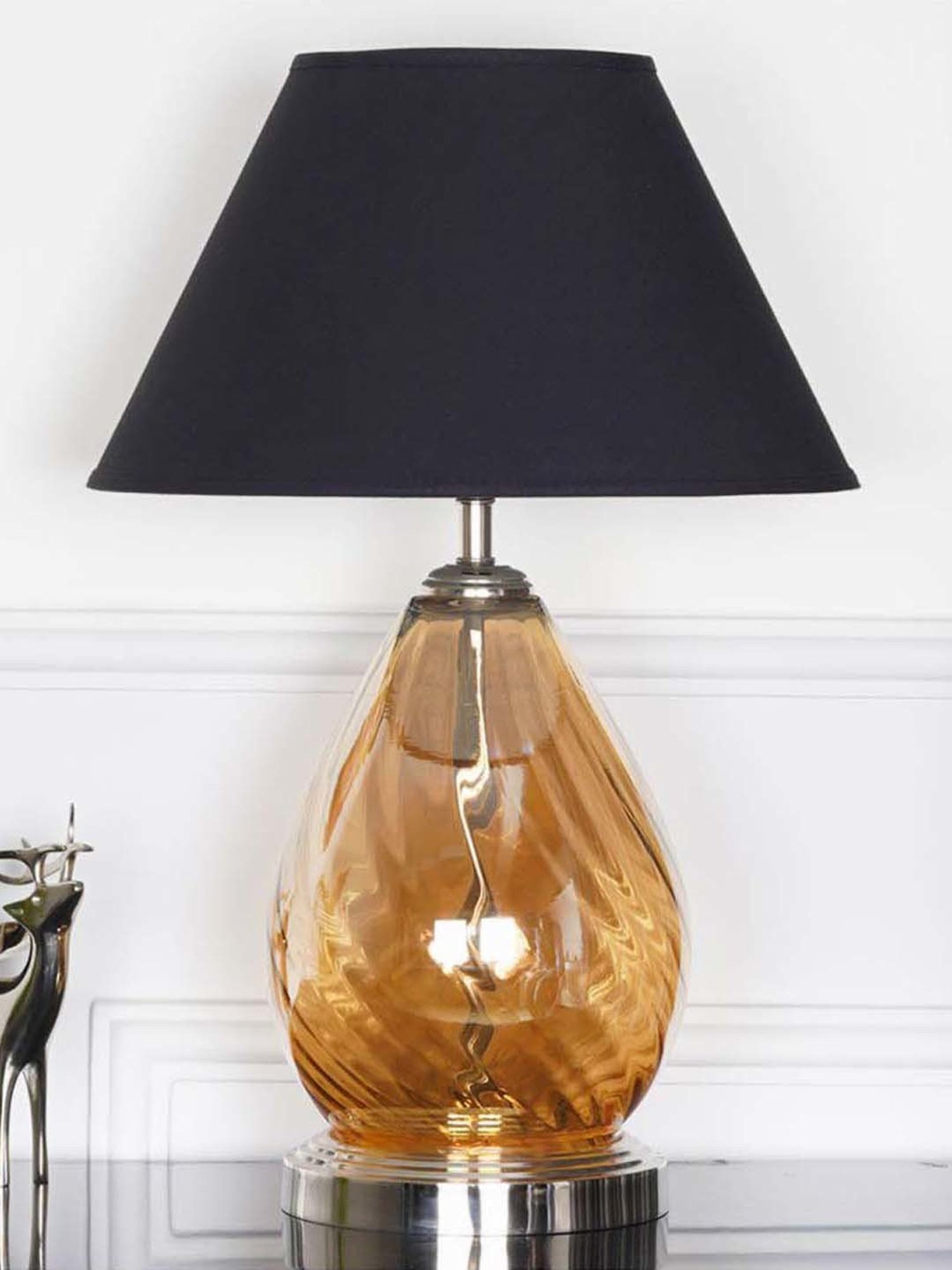 Kapoor E Illuminations Green Study Table Lamp - Set of 1