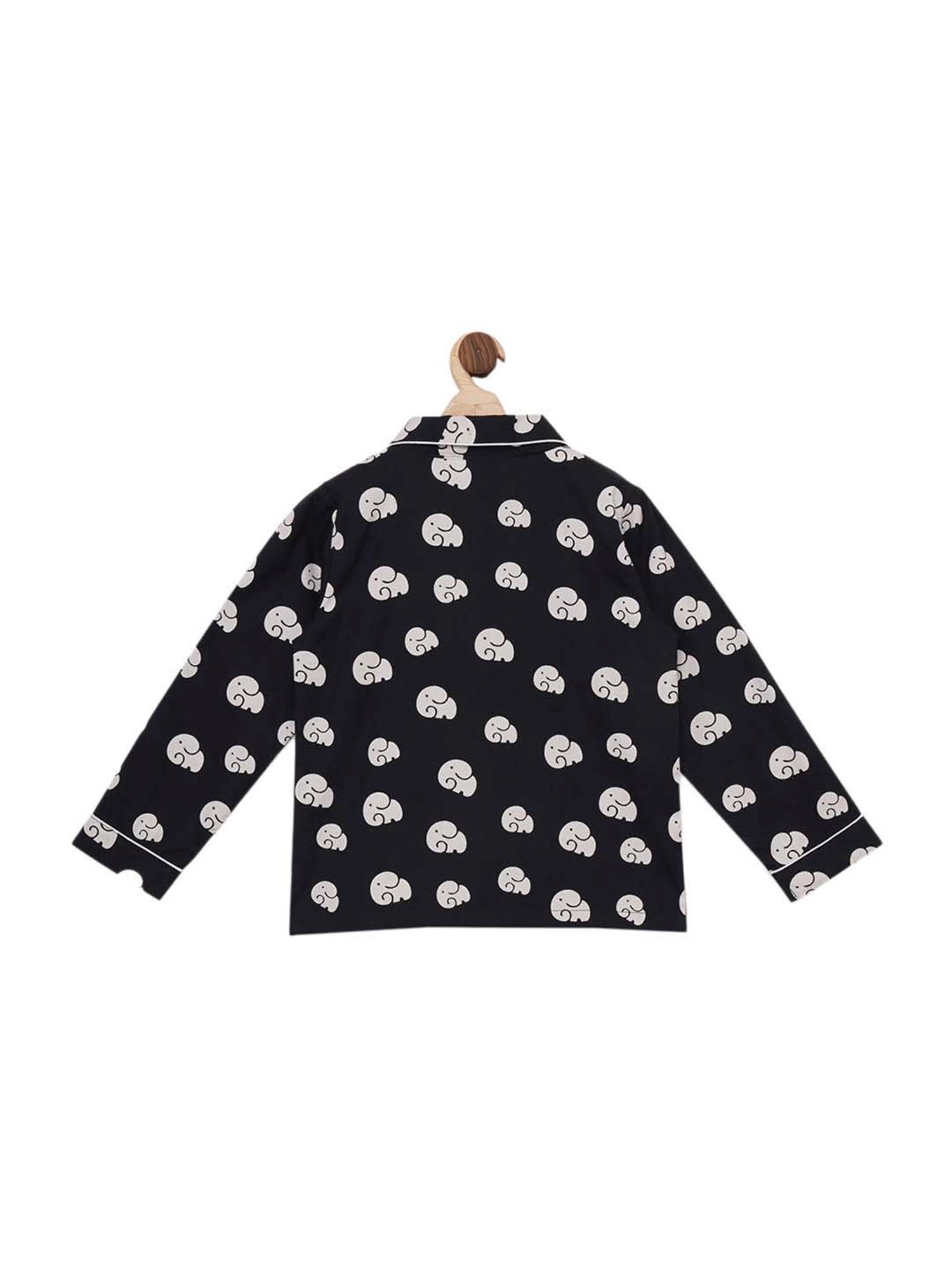 Fluffalump Boys Multicolor Cotton Printed Nightwear Top & Pants Set