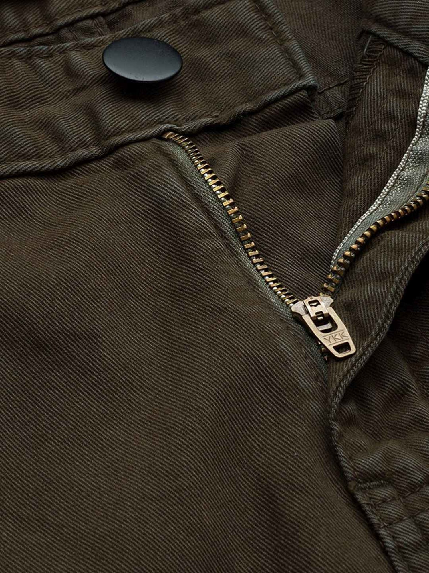 IVOC Dark Olive Cotton Regular Fit Cargos