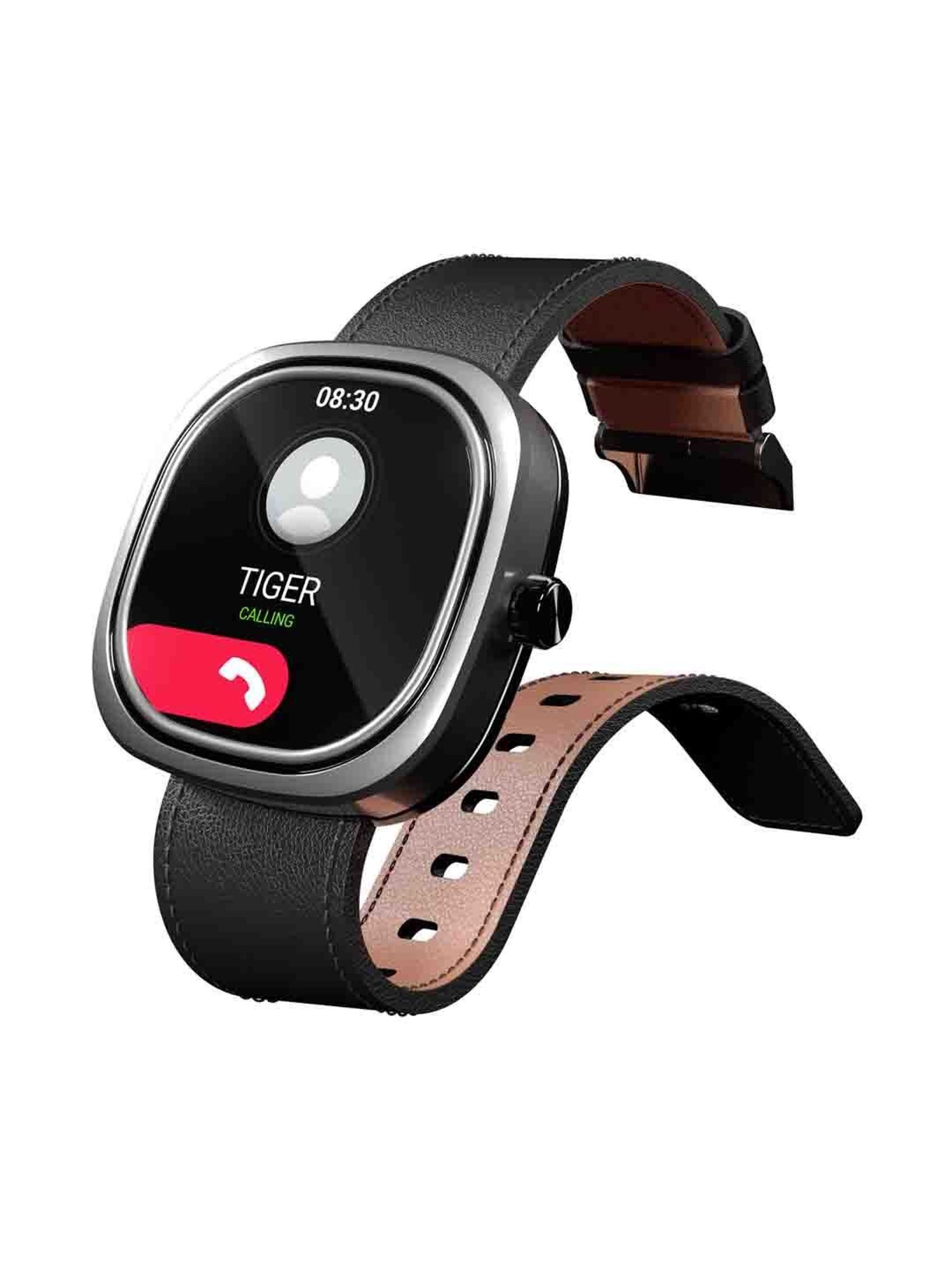 Pebble Matrix High Resolution IPS Display Bluetooth Calling Smartwatch (Jet Black)