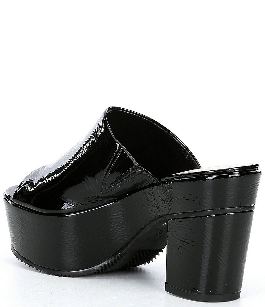 Schutz Coryna Peep Toe Patent Platform Sandal