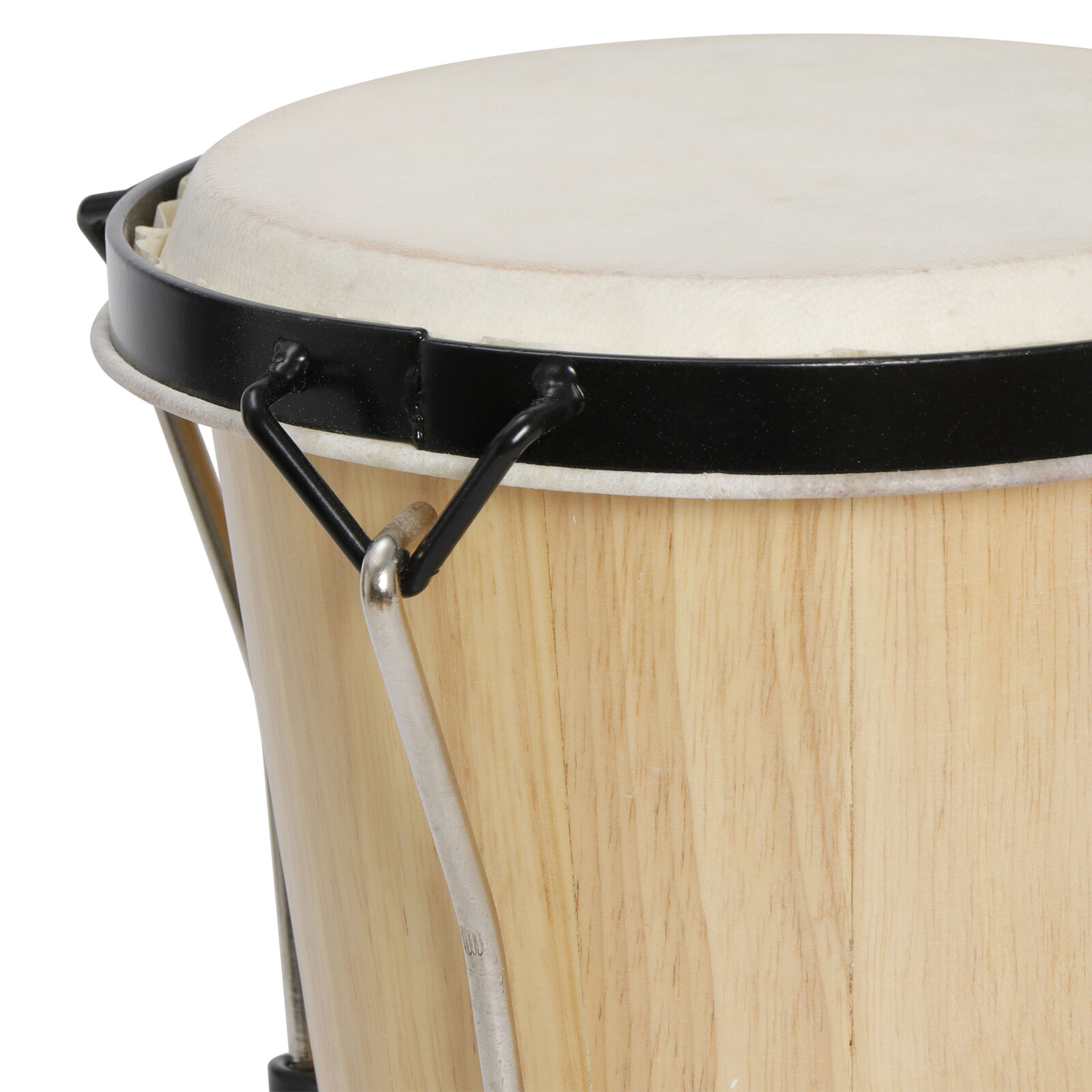 Wood Bongo Drum Set Percussion Instrument With Tuning Wrench for Kids Adults Beginner