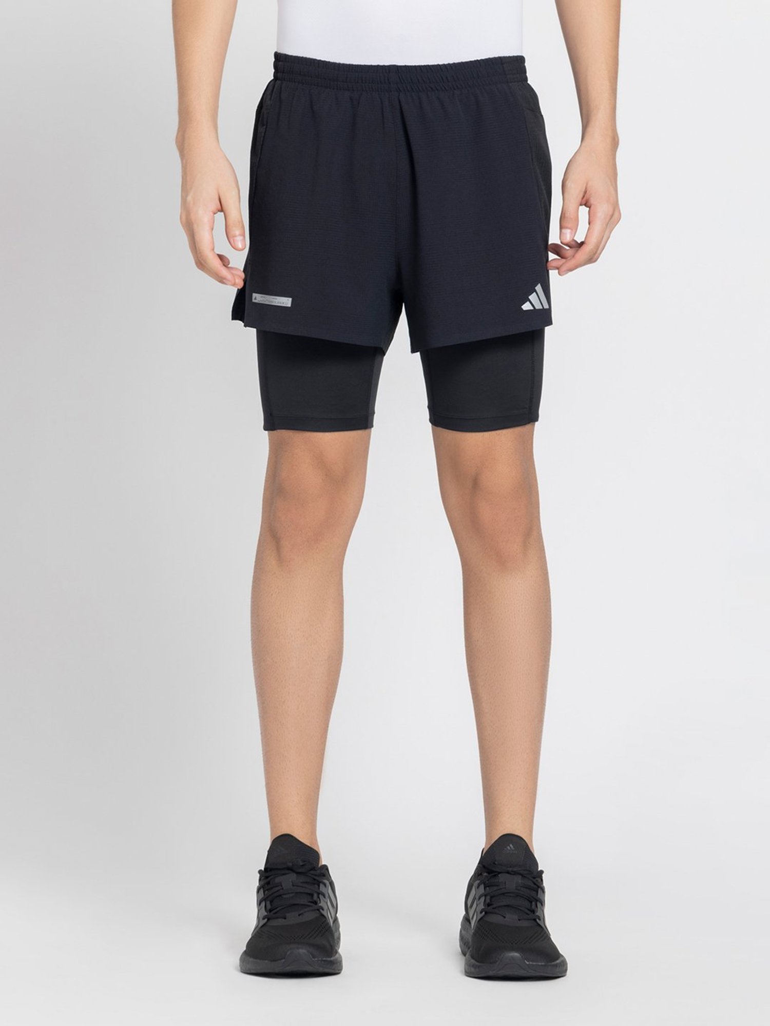 adidas Ultimate 2-In-1 Black Regular Fit Sports Shorts