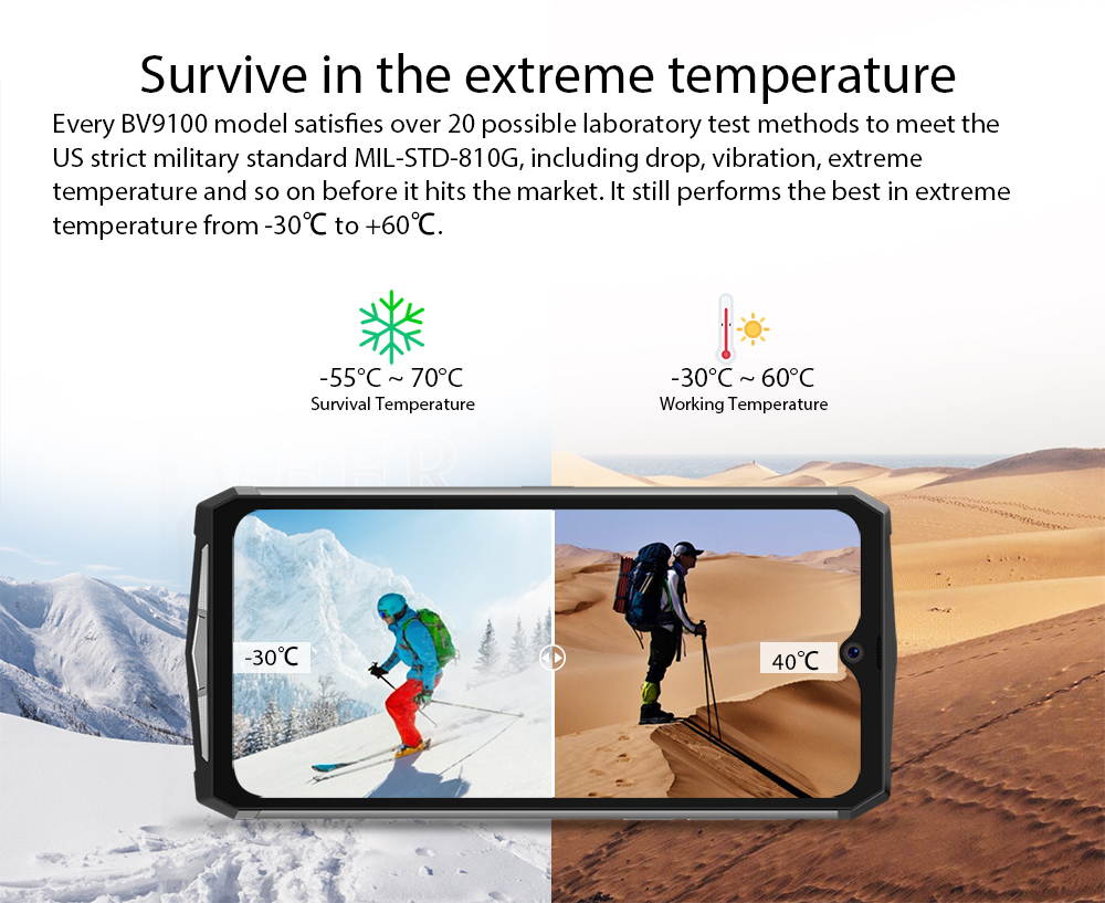 12000mAh Rugged Phone, Blackview BV9100 4GB+64GB Dual SIM Rugged Cell Phones Unlocked, IP68 Waterproof Smartphone, Android 9.0 Pie 6.3" Screen NFC Face Unlocked AT&T T-Mobile Blackview Cell Phones