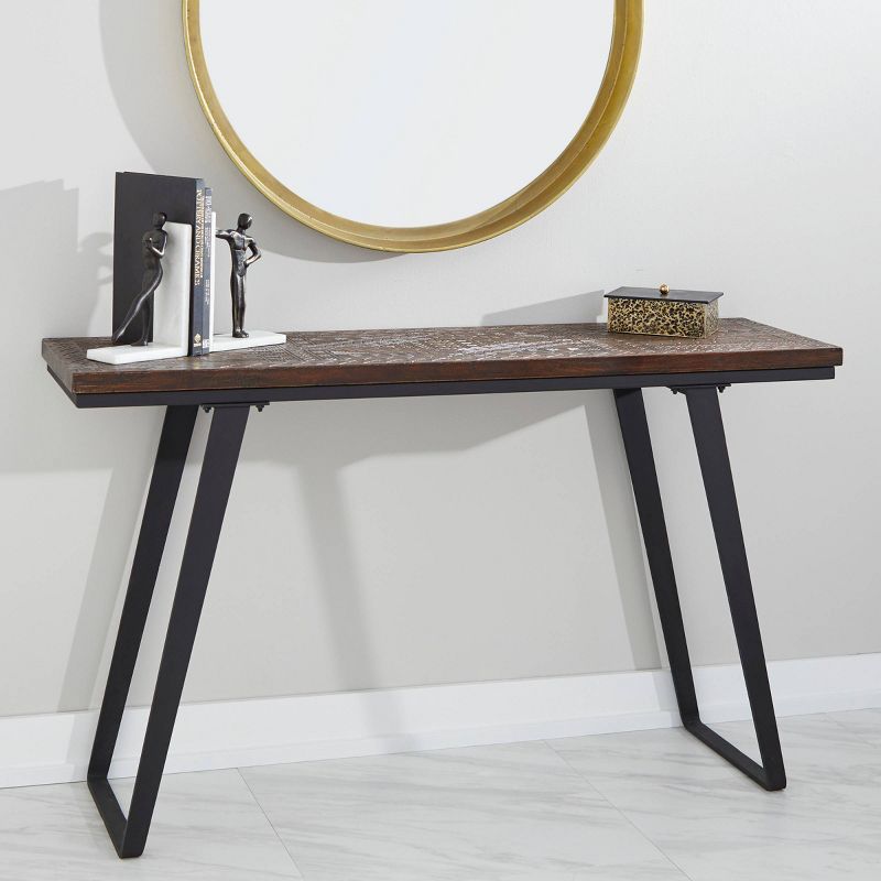 Contemporary Mango Wood Console Table Brown - Venus Williams Collection
