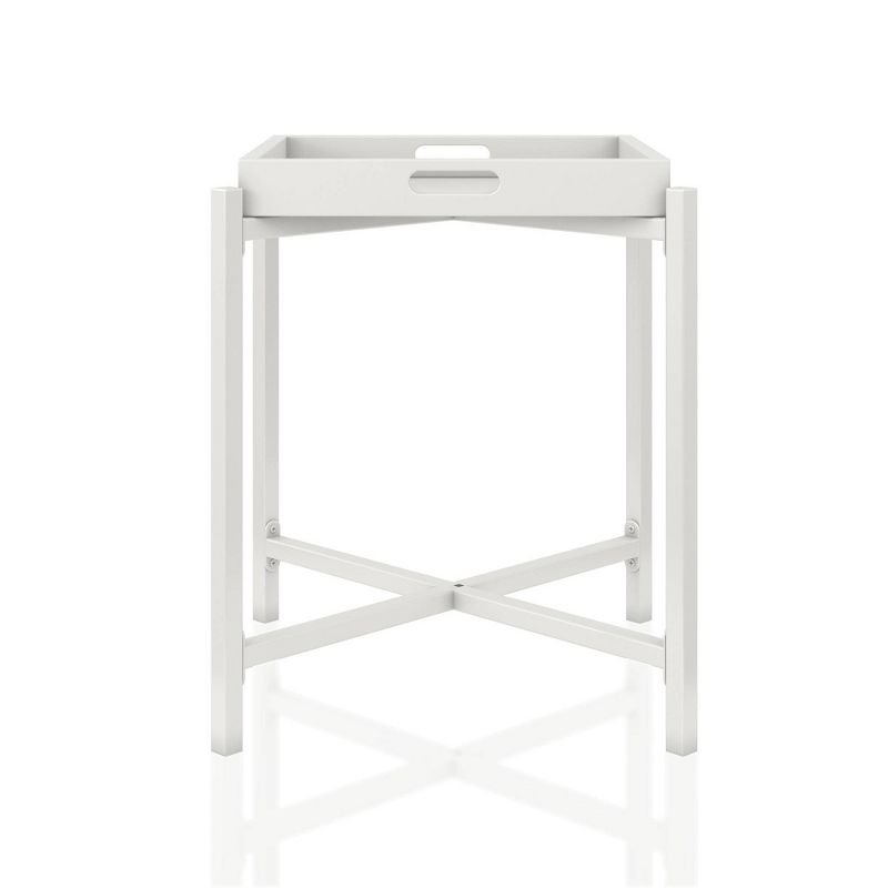 Coco Side Tray Table White - CosmoLiving by Cosmopolitan