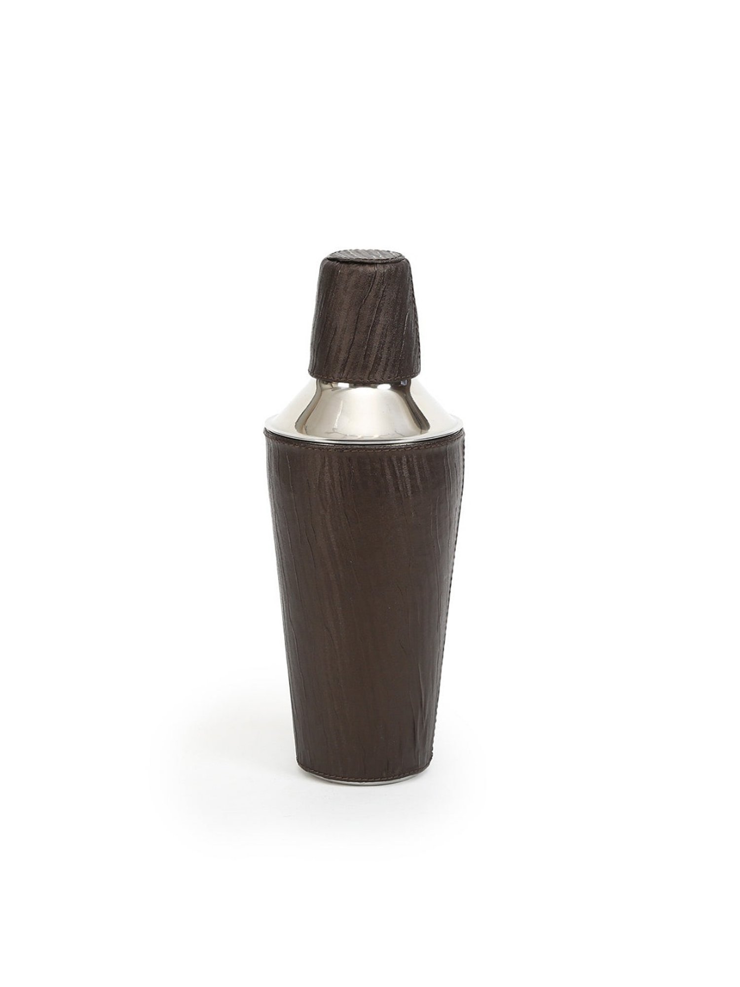 Home4U Brown Stainless Steel Cocktail Shaker With Sheath