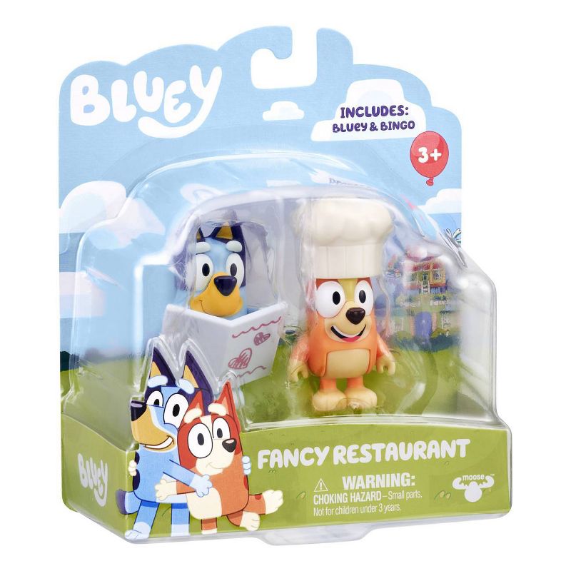 Bluey Fancy Restaurant Figures - 2pk