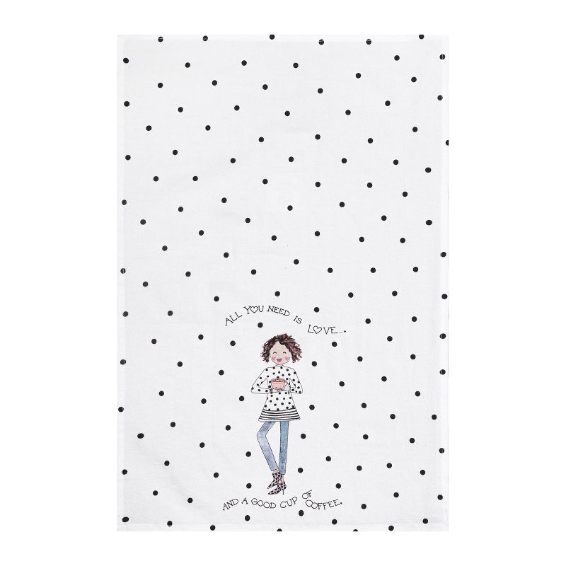 C&F Home Love You Latte Kitchen Towel