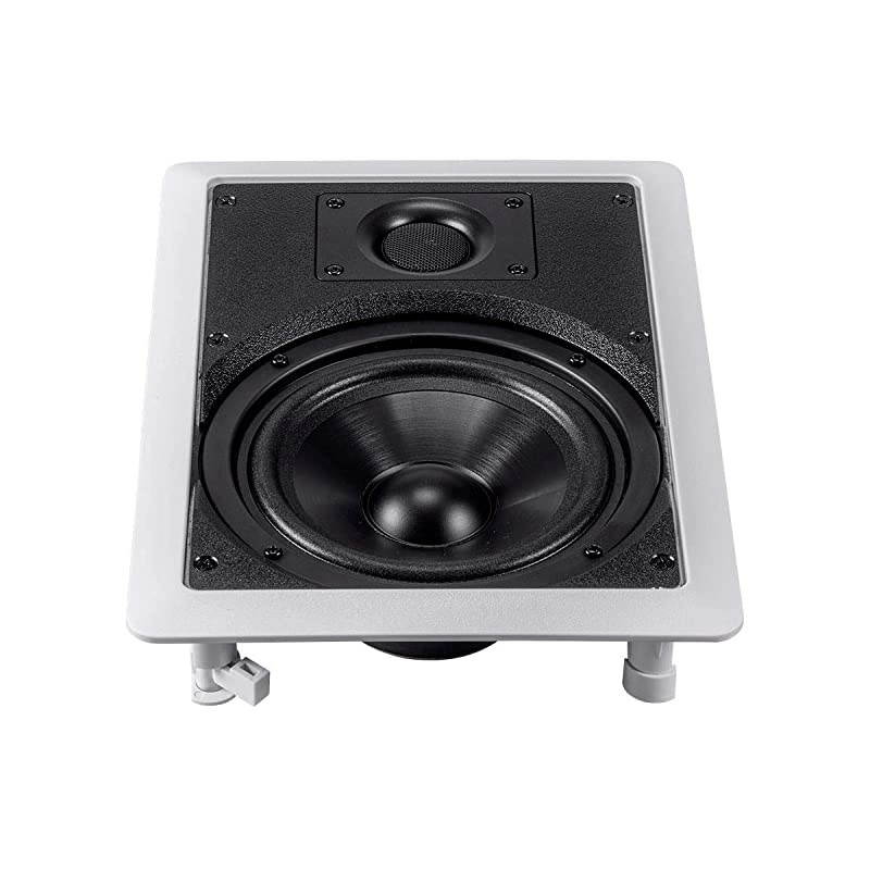 2Way Polypropylene InWall Speakers 65 Inch Pair With Paintable Grille Aria SeriesWhite