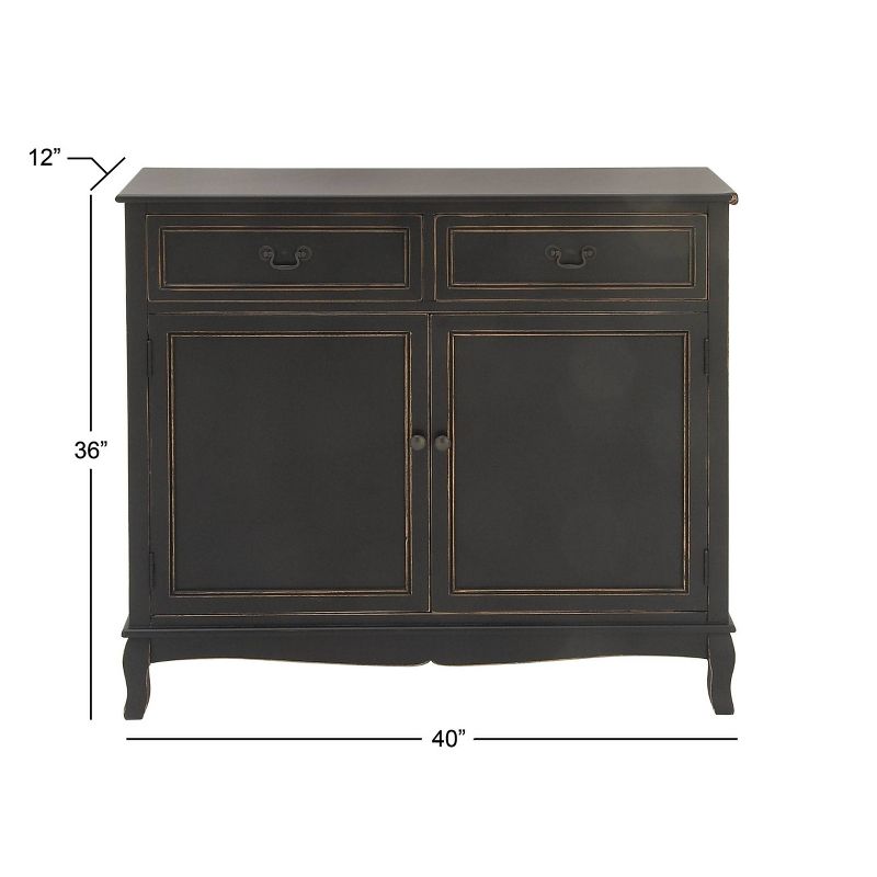 Carmel Sideboard Dark Brown/Black - Chique