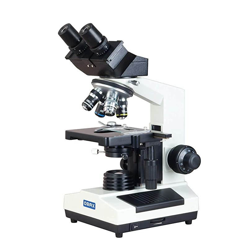40X-2000X Compound Binocular Microscope w Dry Darkfield Condenser+Blank Slides+Cover Slips