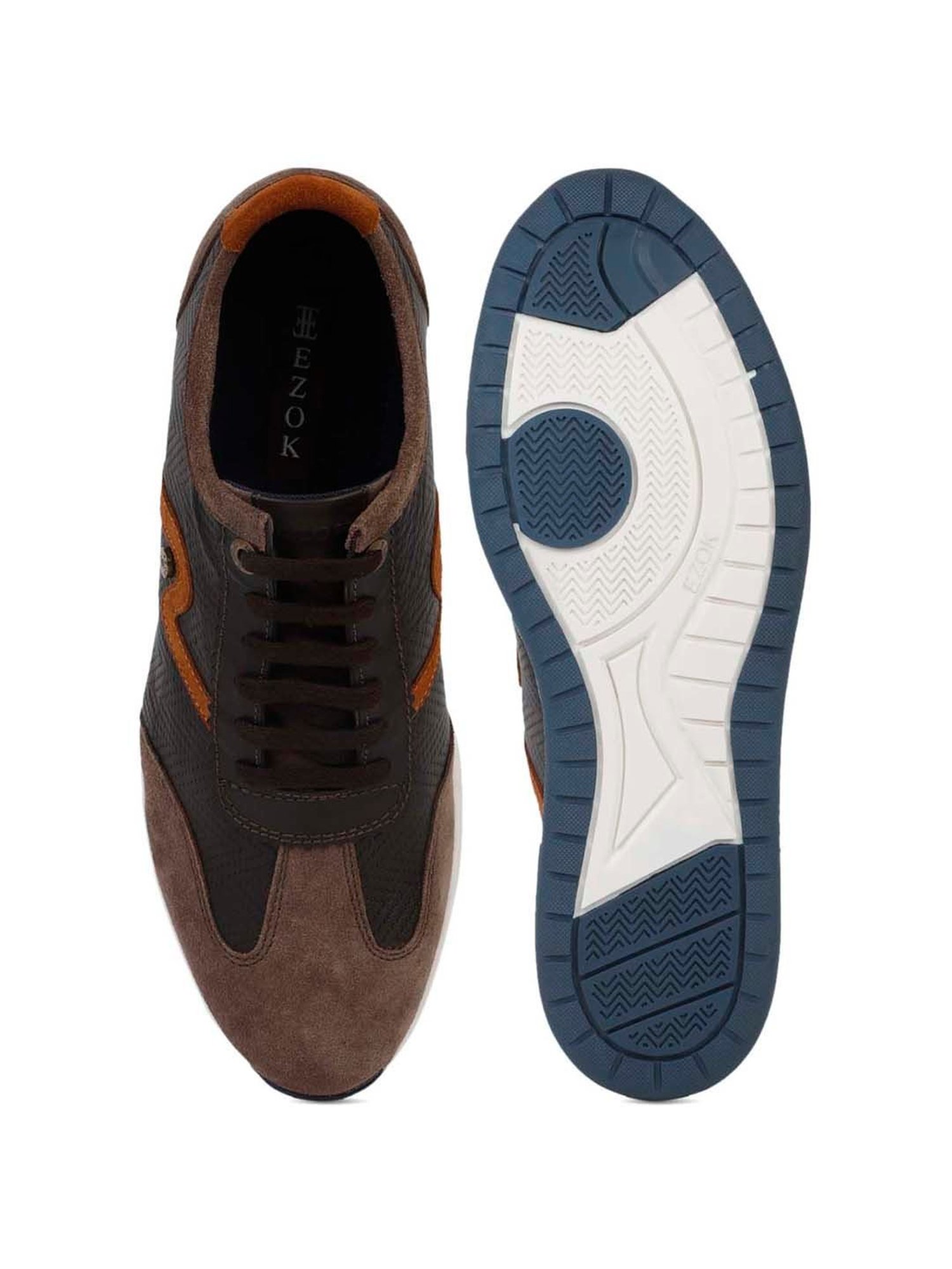 EZOK Men's Brown Casual Sneakers