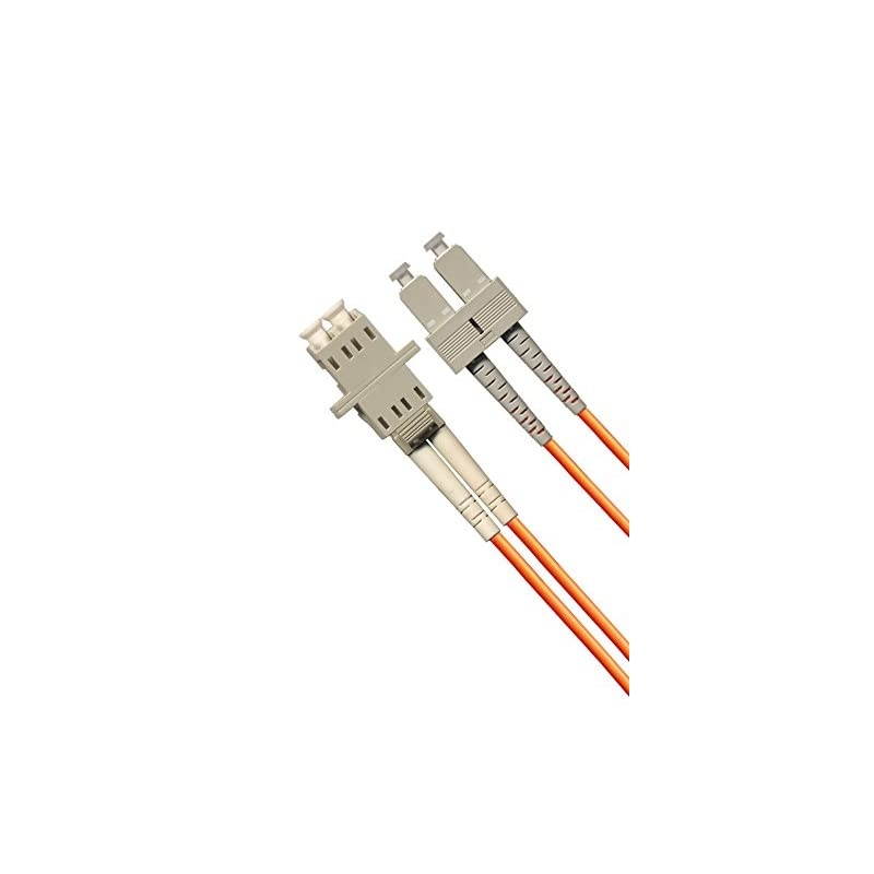 Fiber Optic Adapter Cable LC Female to SC Male Multimode 50125 Duplex