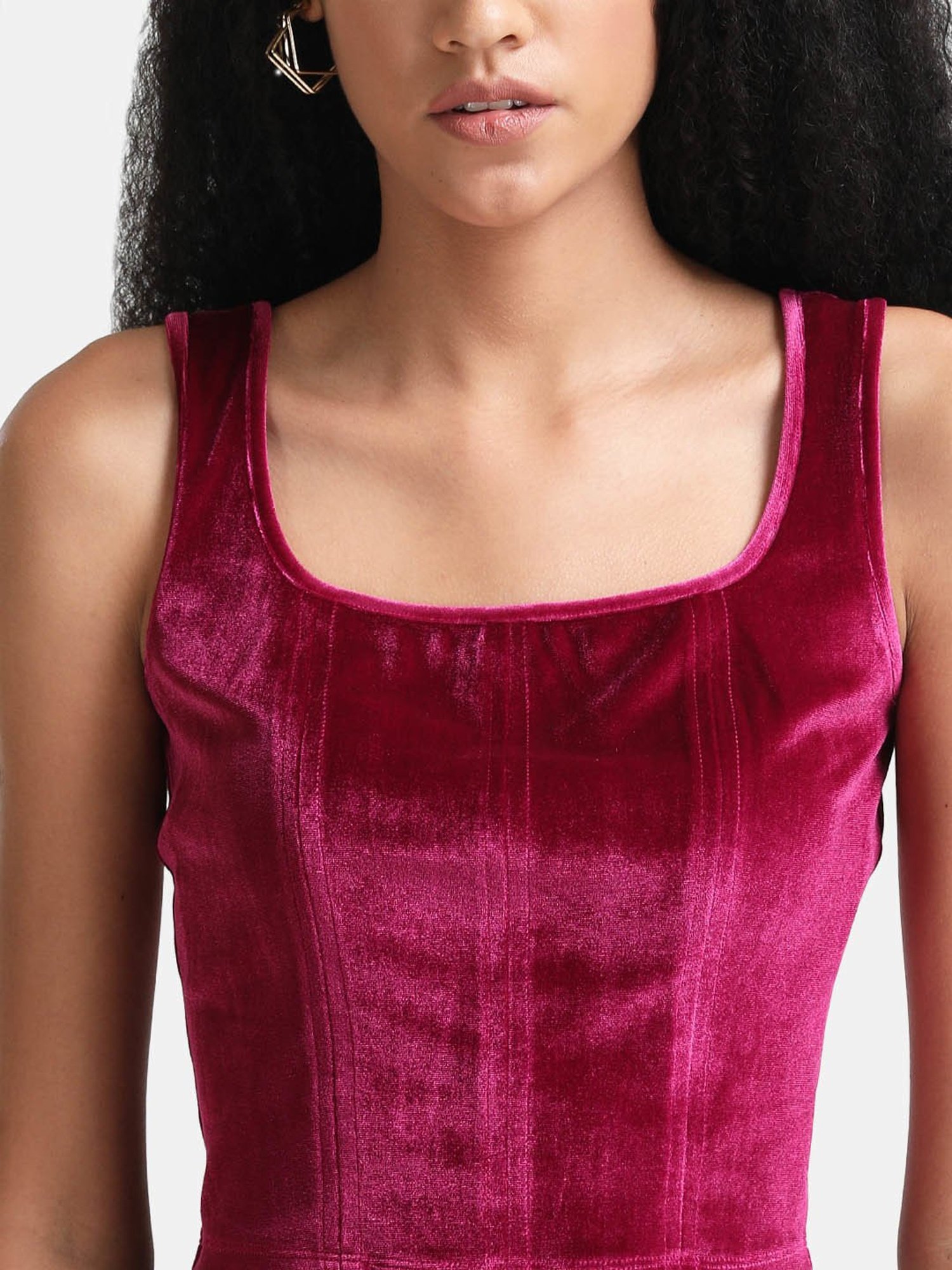 Kazo Fuchsia Crop Top