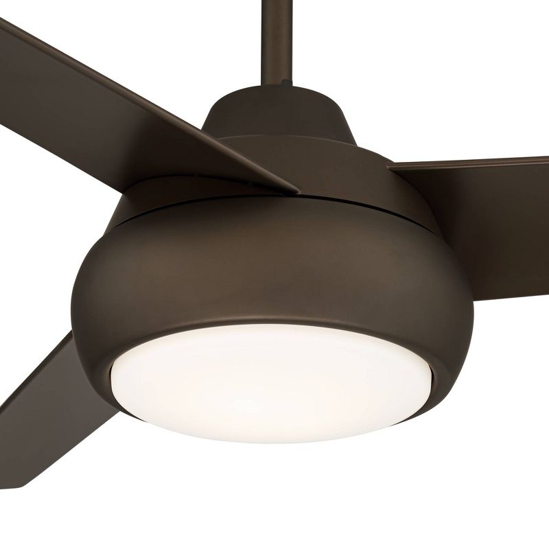 52" Casa Vieja Modern 3 Blade Ceiling Fan with Light LED Dimmable Remote Emperial Bronze House Bedroom Living Room Kitchen Dining