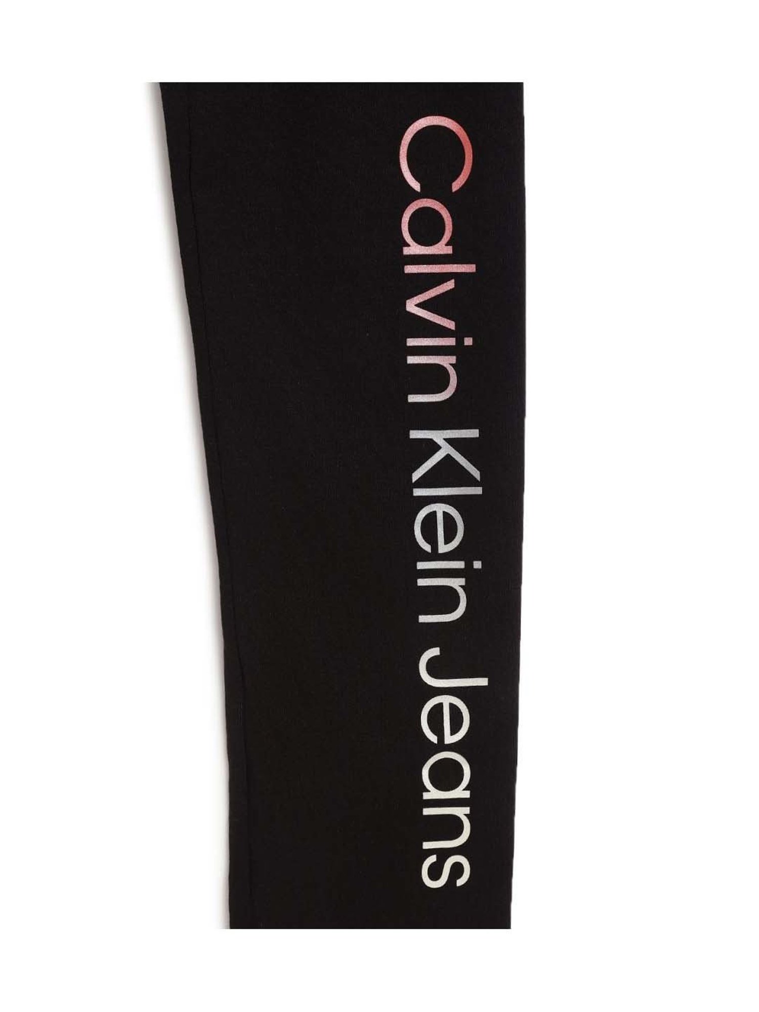 Calvin Klein Jeans Kids Black Logo Regular Fit Trackpants