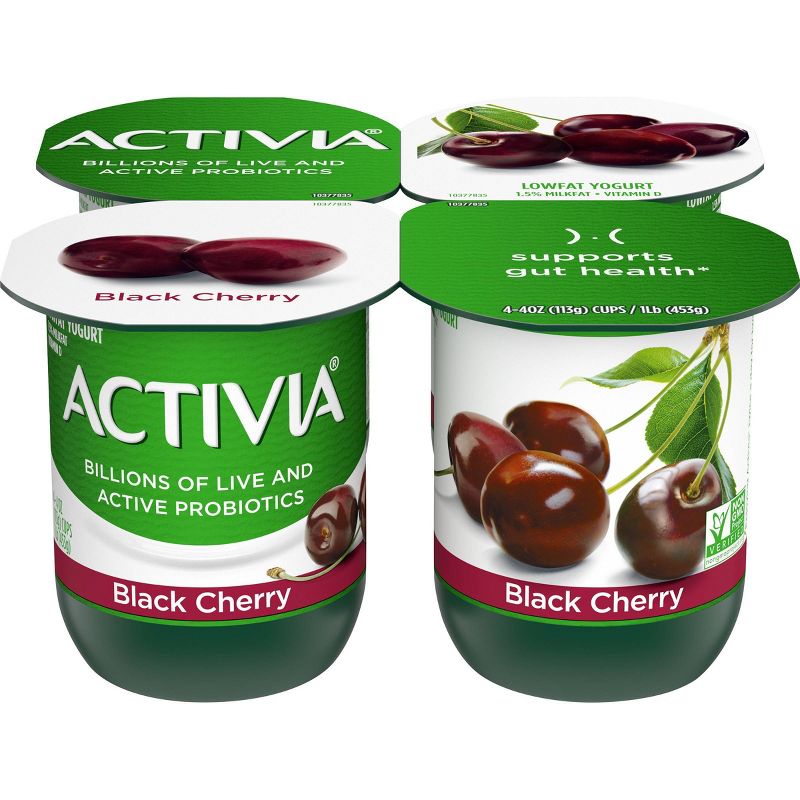 Dannon Activia Cherry Probiotic Yogurt - 4pk/4oz