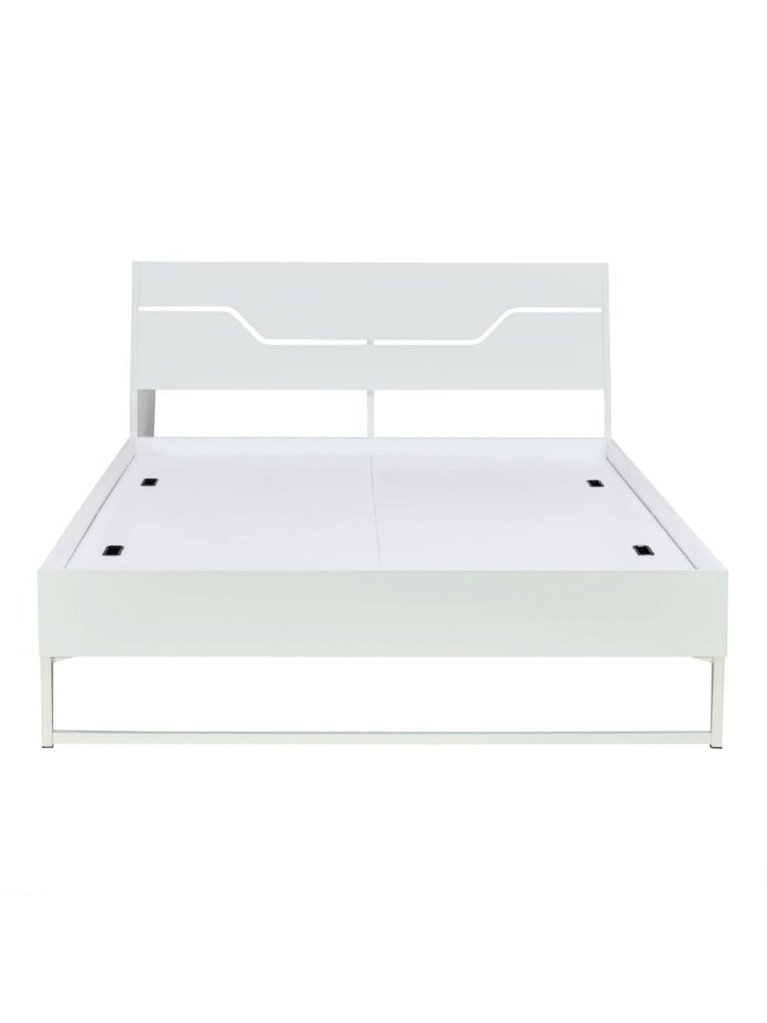 Doctor Dreams by Nilkamal White Metal Queen Grande Bed