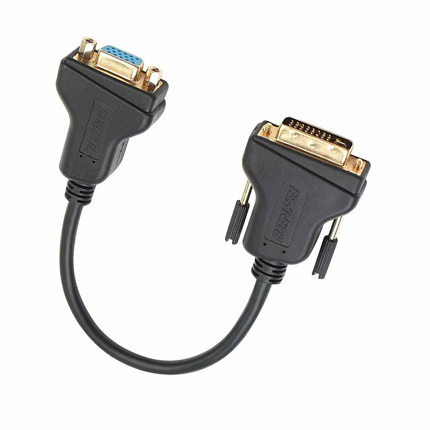 DVI-I to VGA Adapter, Benfei DVI 24+5 to VGA Male to Female Adapter with Gold Plated Cord