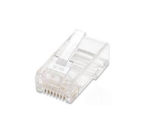 CAT.5e Network 3-Prong RJ45 Ethernet Plugs, 100-Pack in a Jar, Intellinet 502399