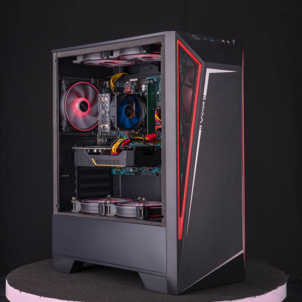 IPASON - Gaming PC - Ryzen 5 3600 up to 4.2GHz - GTX1050Ti 4GB - 8GB DDR4 3200MHz - 500GB SSD NVME - 550W Power supply - RGB FANS - Windows 10 home