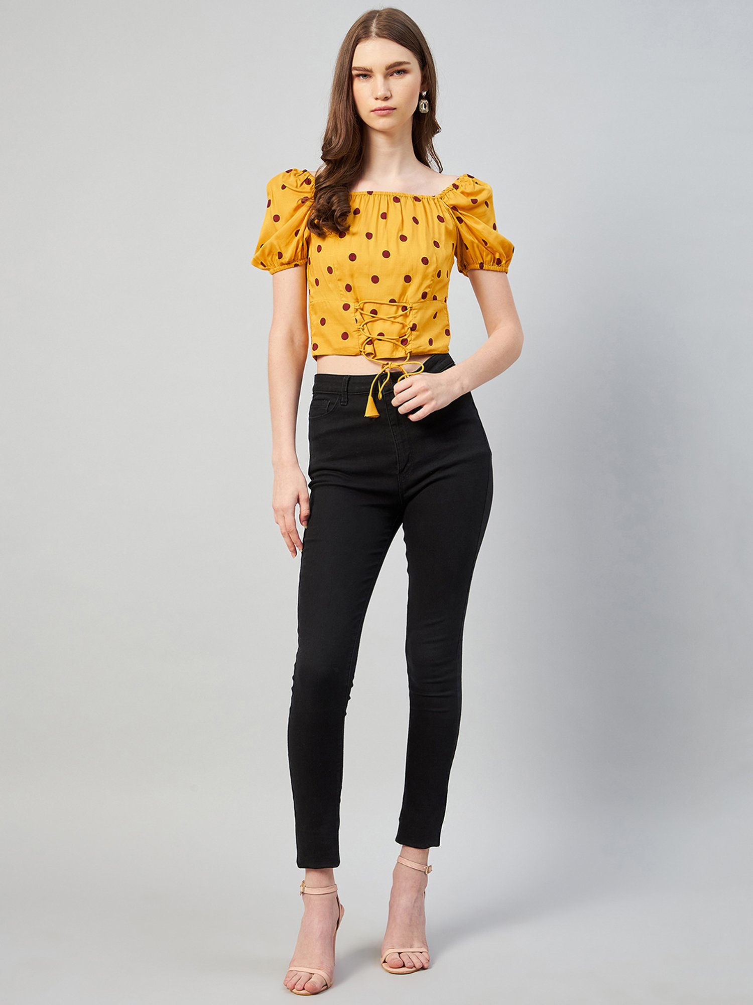 Rare Mustard Printed Top