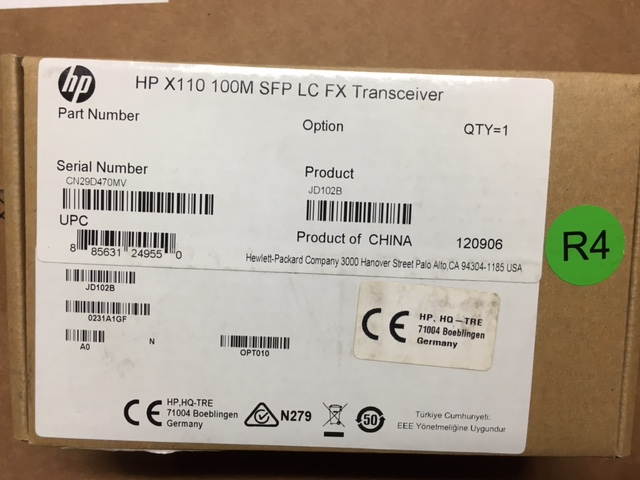 HP JD102B HP Transceiver X110 100M SFP LC FX