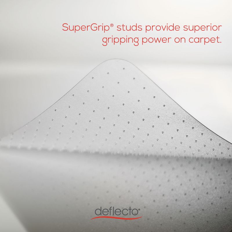 3'x4' Rectangle Solid Office Chair Mat Clear - Deflecto