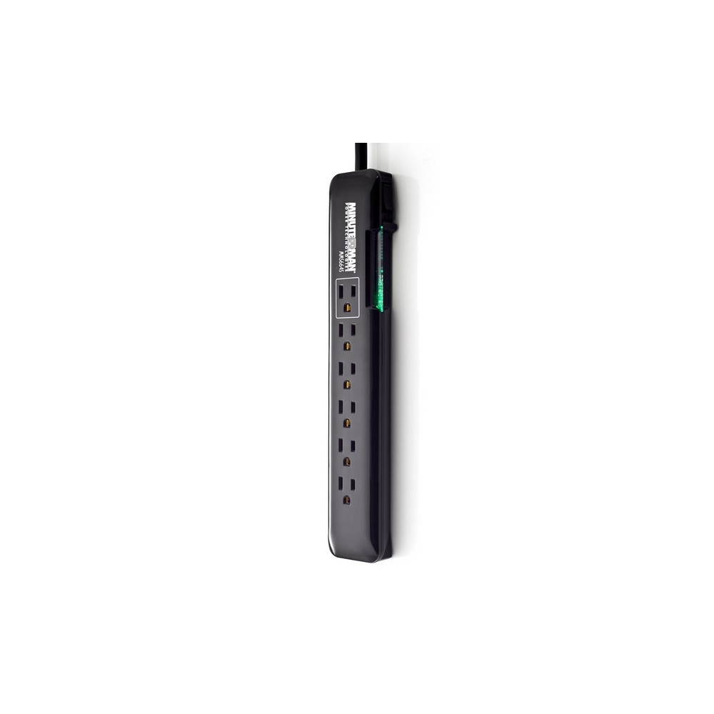 Slimline 6 Outlet Surge Strip, 1080J - MM-MMS664S