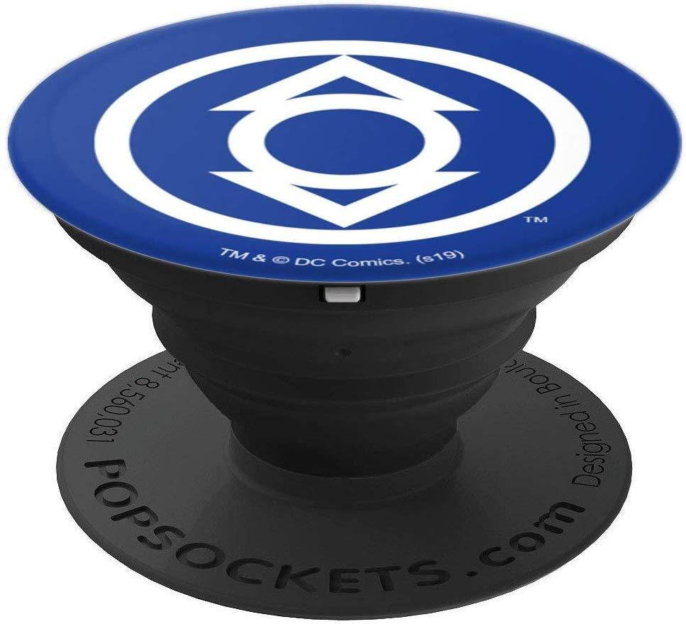 Green Lantern Blackest Night Indigo Lantern Logo PopSockets Grip and Stand for Phones and Tablets