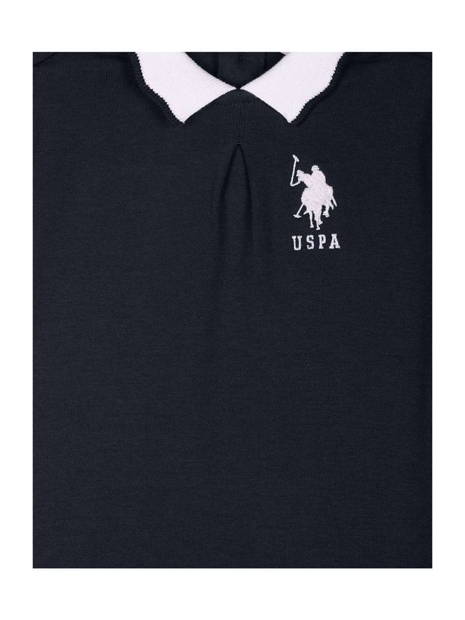 U.S. Polo Assn. Kids Navy Cotton Regular Fit Dress