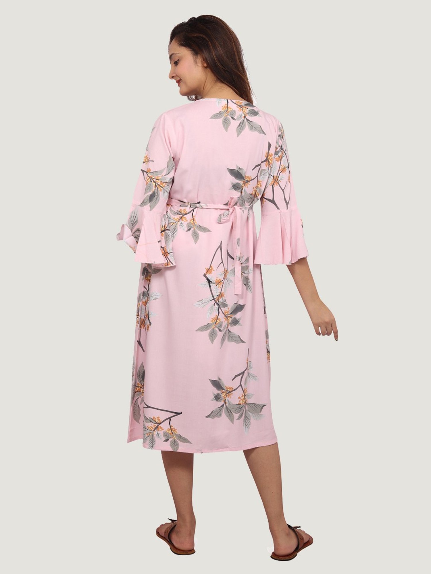 Mine4Nine Multicolor Printed Maternity Kurta