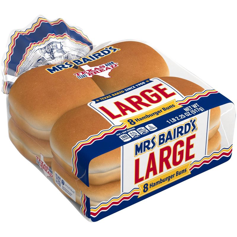 Mrs. Baird's Large Hamburger Buns - 18.25oz