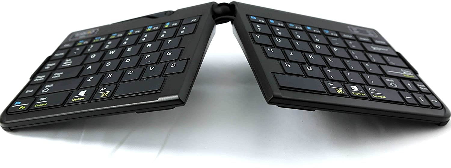 Goldtouch Go!2 Wireless Bluetooth Mobile Keyboard - PC & Mac GTP-0044W Plus Jestik Microfiber Cloth - Value Bundle