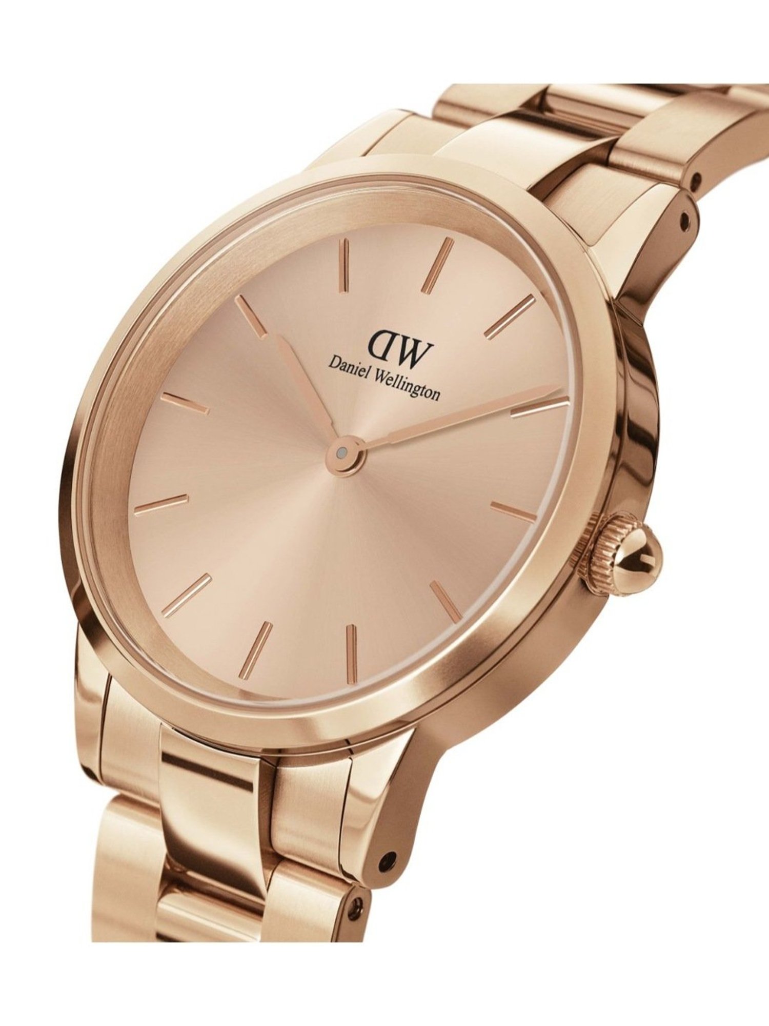 Daniel Wellington Iconic Women Rose Gold Round Dial Analog Watch - DW00100401K