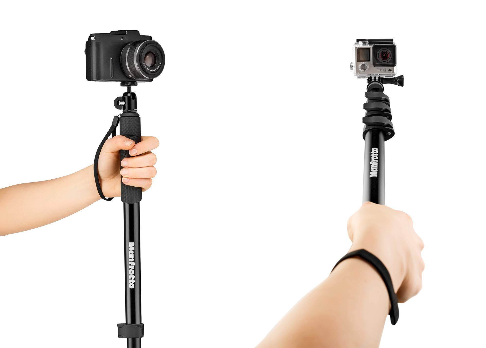 Manfrotto Compact Xtreme 2-in-1 Monopod and Pole, Black #MPCOMPACT-BK