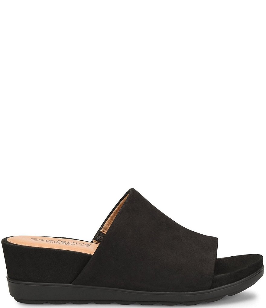 Comfortiva Pax Nubuck Wrapped Wedge Slides